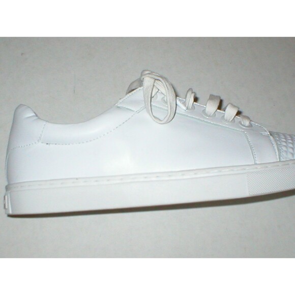 New Womens Shoes Fashion Casual Sneakers 9 White Leather Studs Rebecca Minkoff - Picture 4 of 7